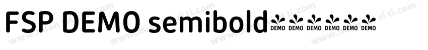 FSP DEMO semibold字体转换
